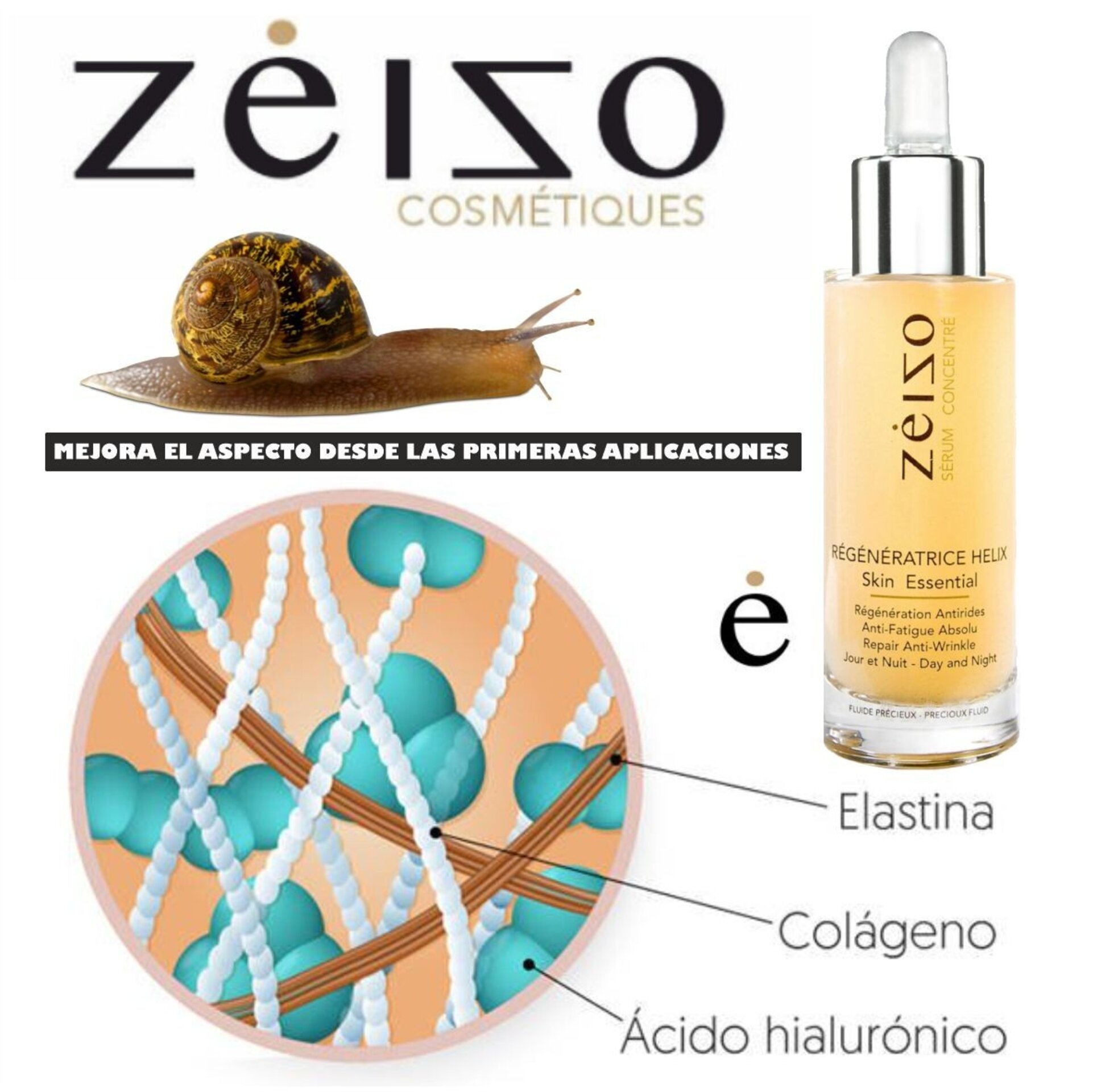 Suero Antiedad Efecto Fhas Helix Aspersa Zeizo 30 ml - 3