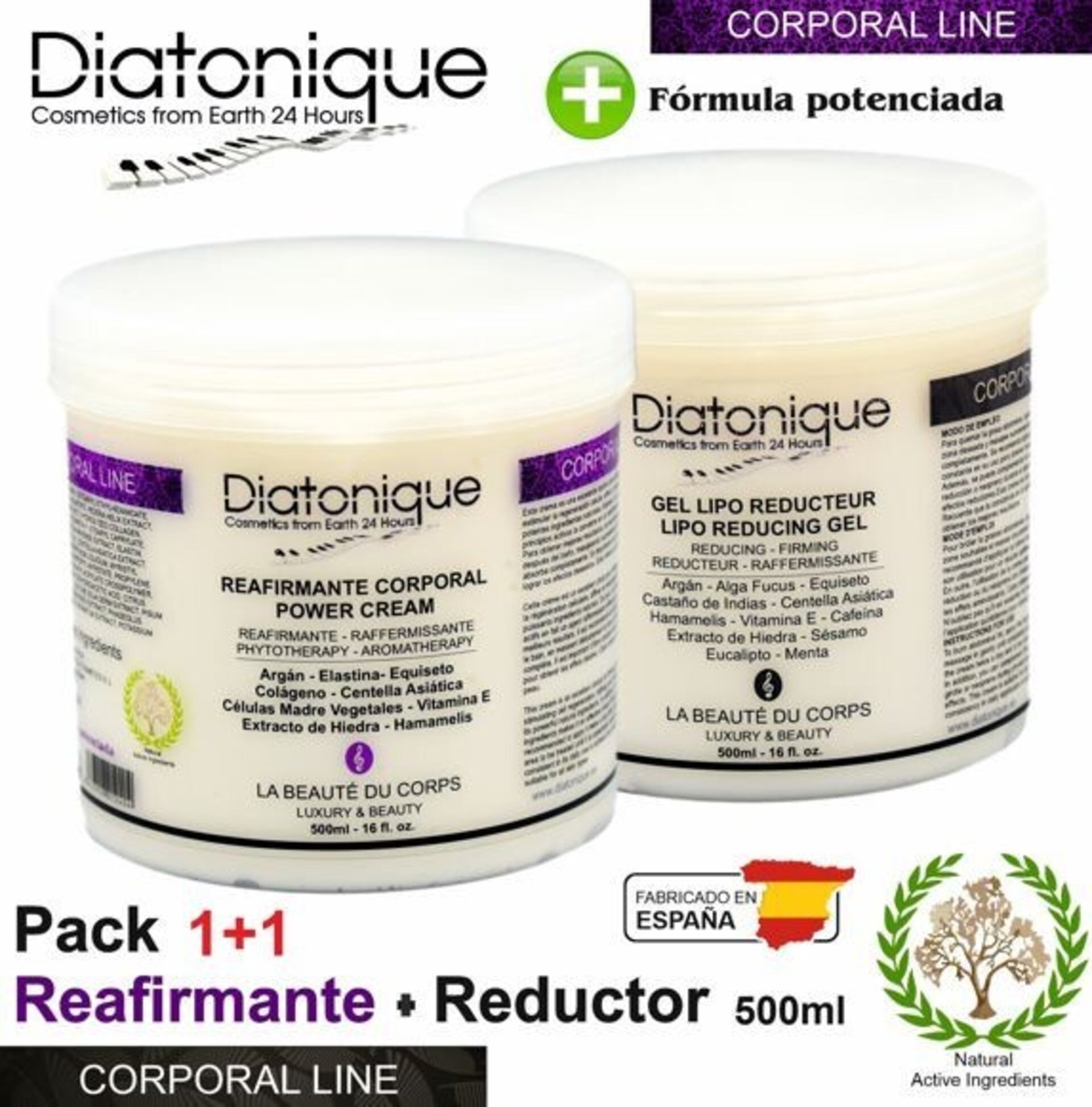 Diatonique Crema Reafirmante + Gel Reductor Corporal Power Cream Pack - 1