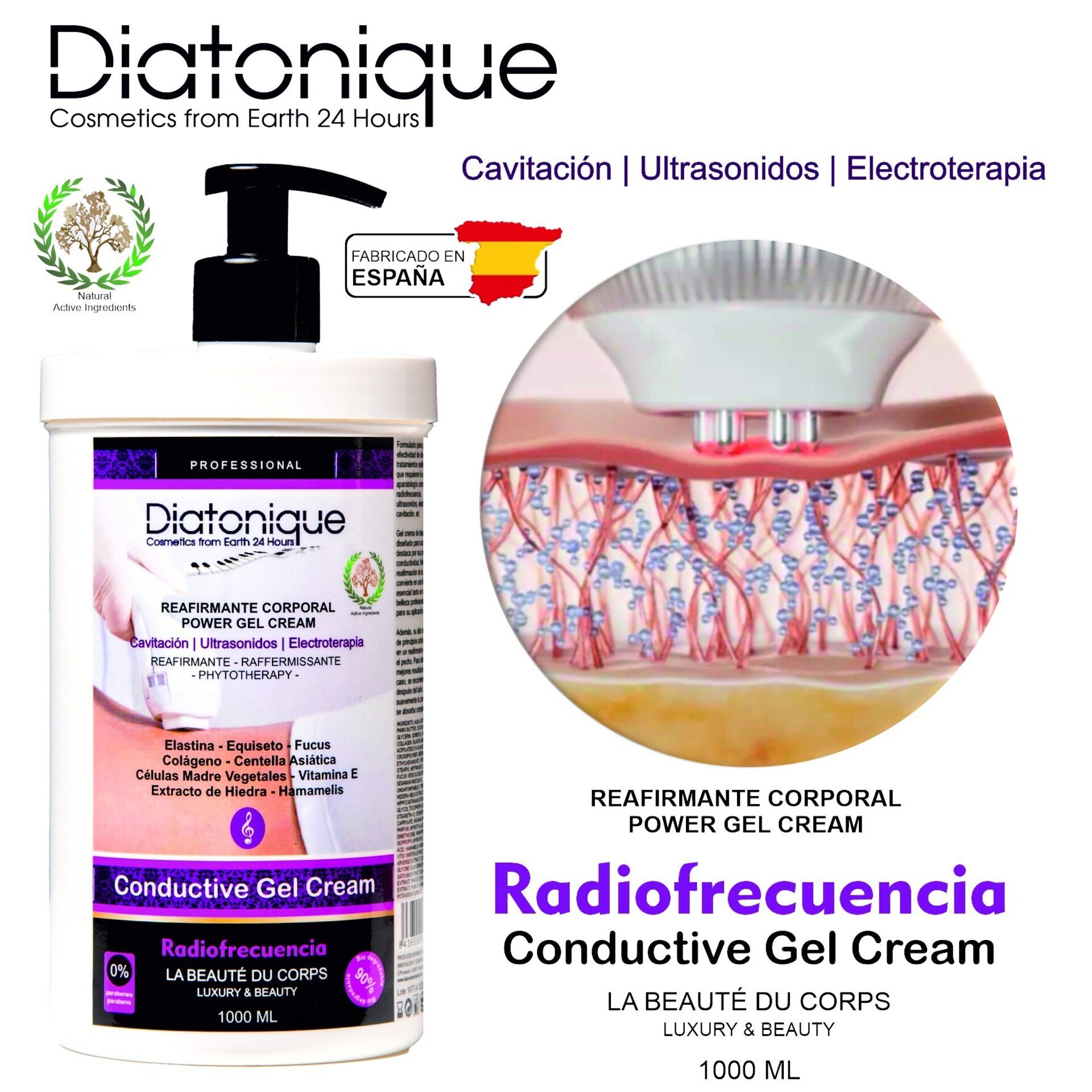 Gel-Crema Corporal Reafirmante Hidratante para Radiofrecuencia y Cavitación - 2
