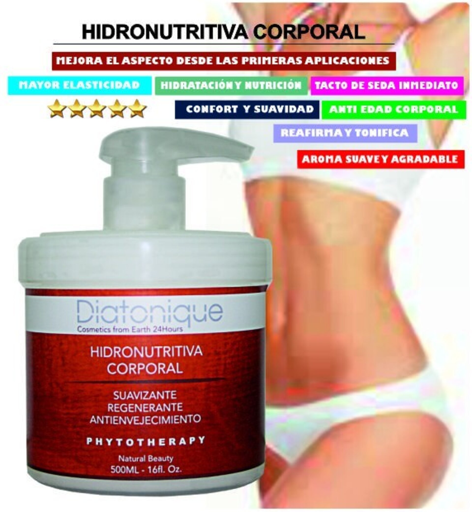 Crema Hidronutritiva Corporal con Ácido Hialurónico 500ml - 2