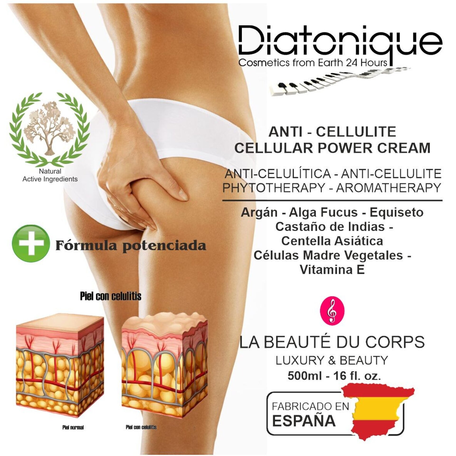 Crema Anticelulítica Plus Diatonique 500 ml - Hidro-Difusora - 2