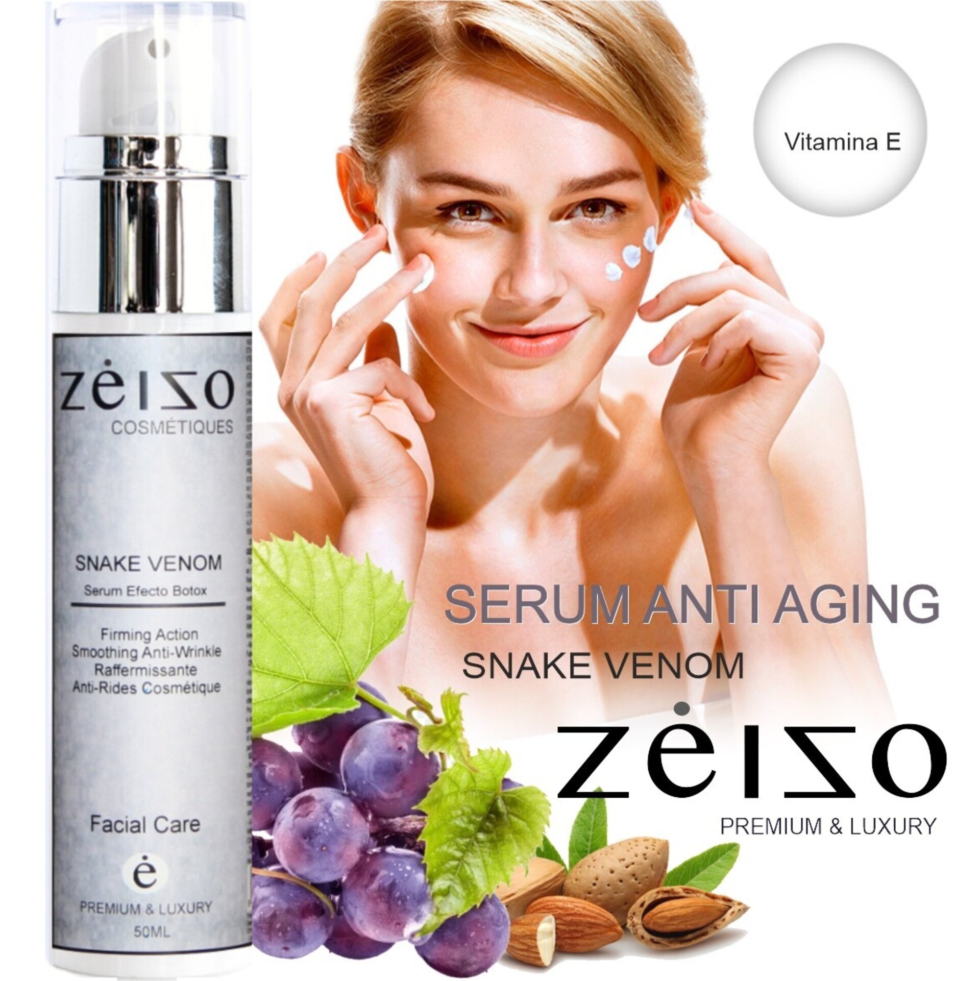 Serum-Crema Antienvejecimiento Snake,  Premium 50ml - Antienvejecimiento - 2