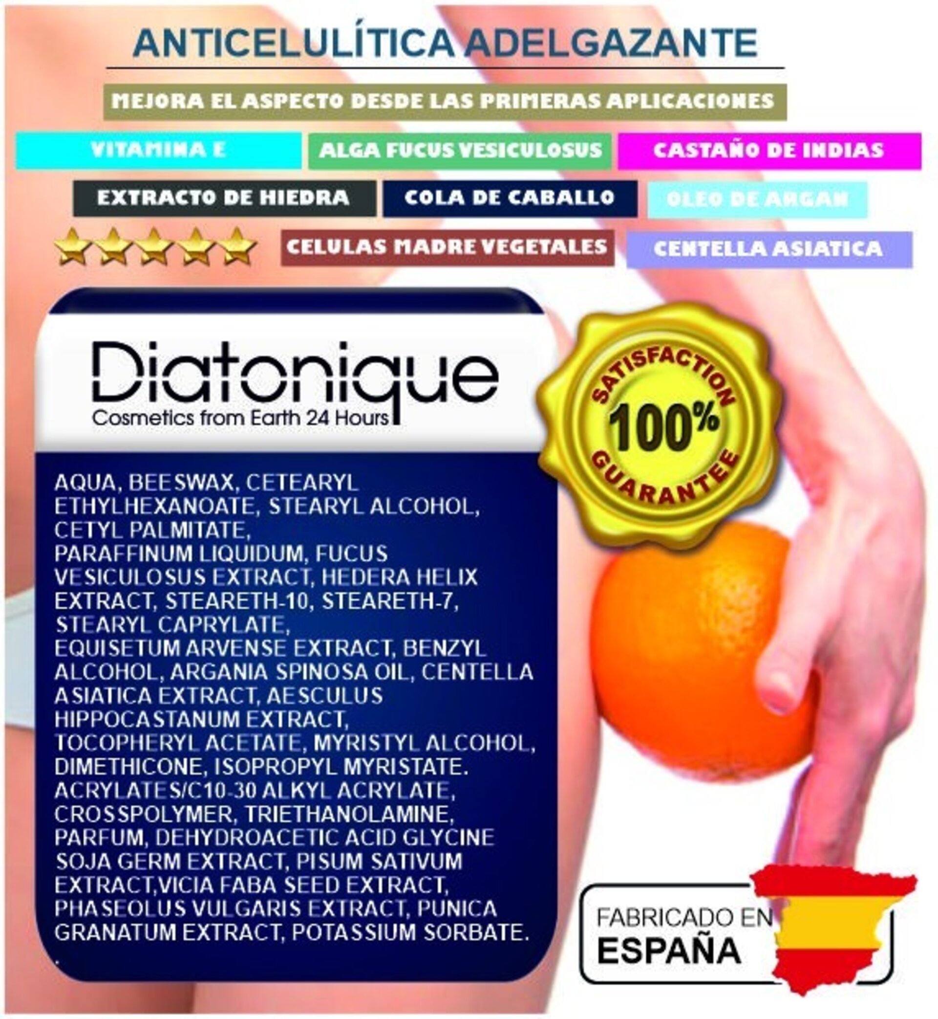Crema Anticelulítica Profesional Diatonique 500ml - Reductora - 4