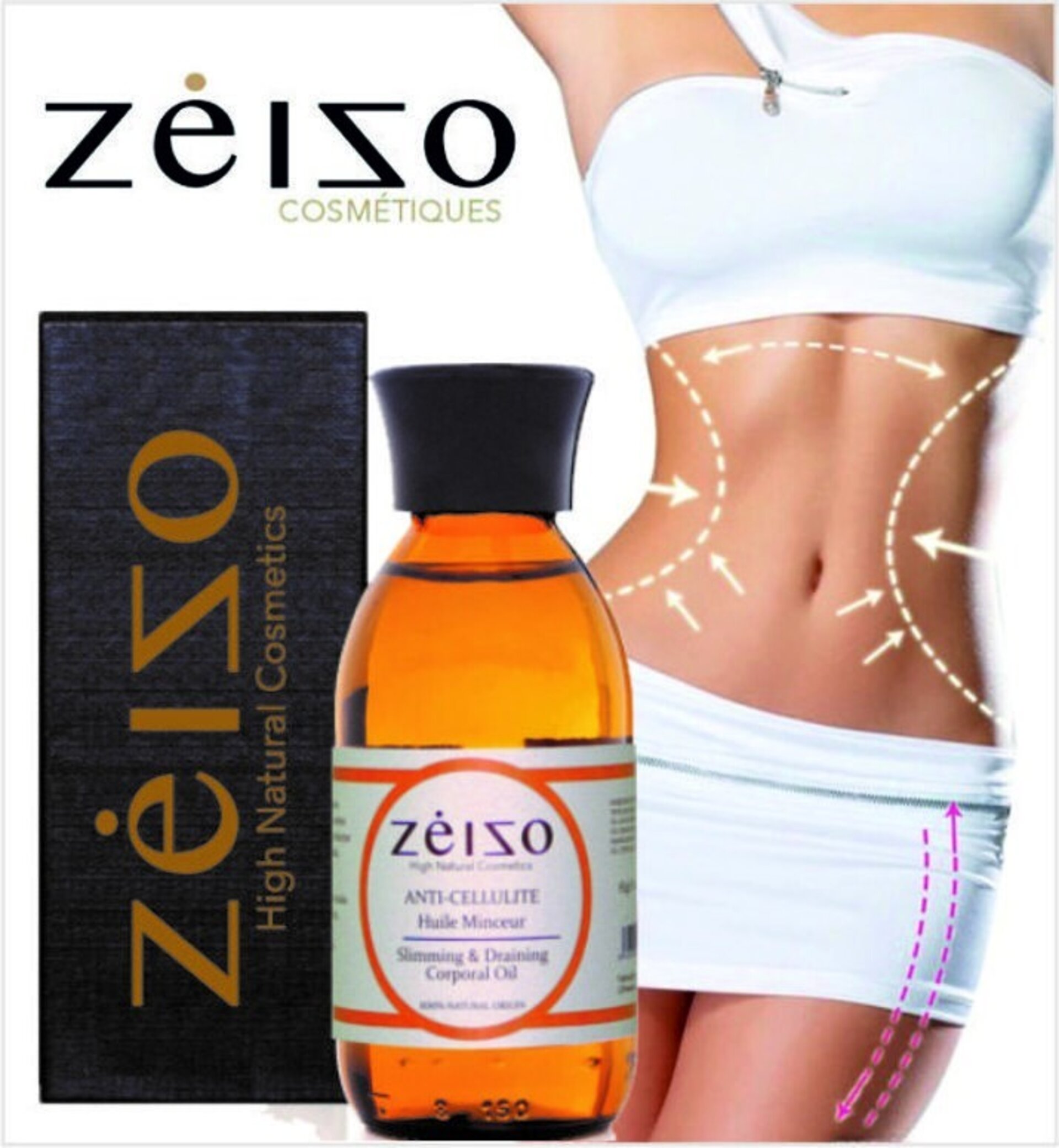 Anticelulítico aceite drenante concentrado  aromaterapia Zeizo - 3