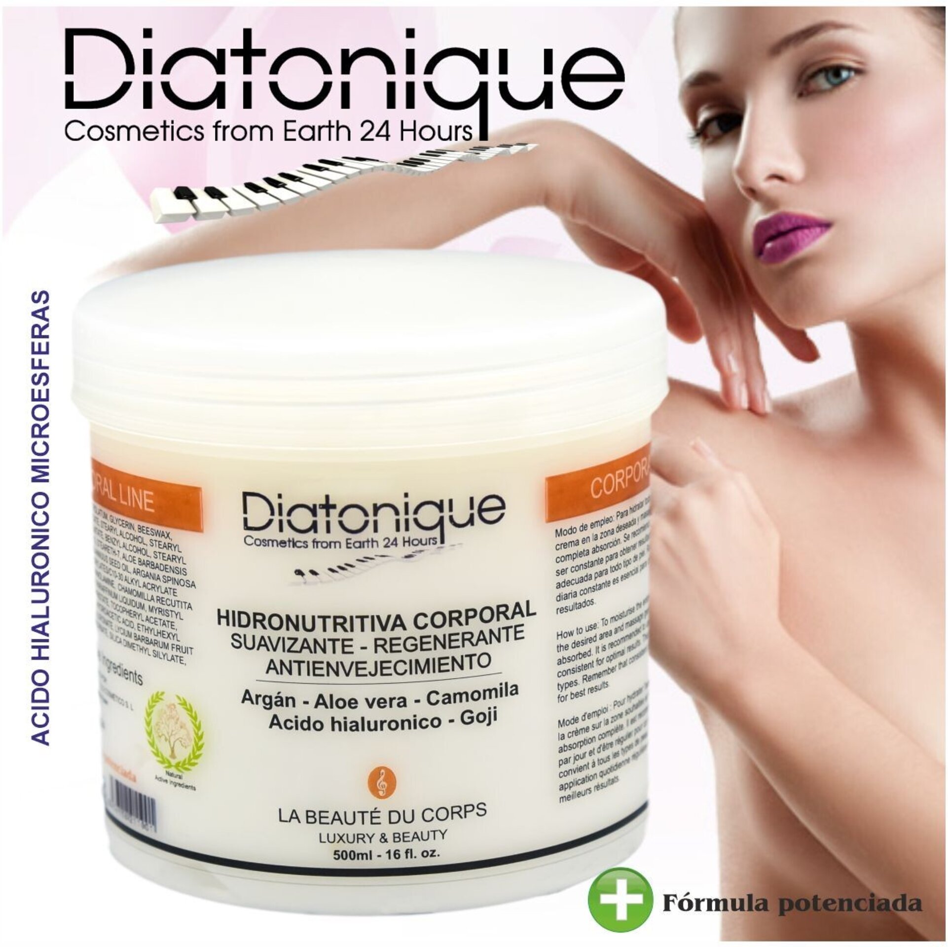 CREMA CORPORAL DE ACIDO HIALURONICO - HIDRONUTRITIVA & ANTIOXIDANTE - MAS PLUS - 2