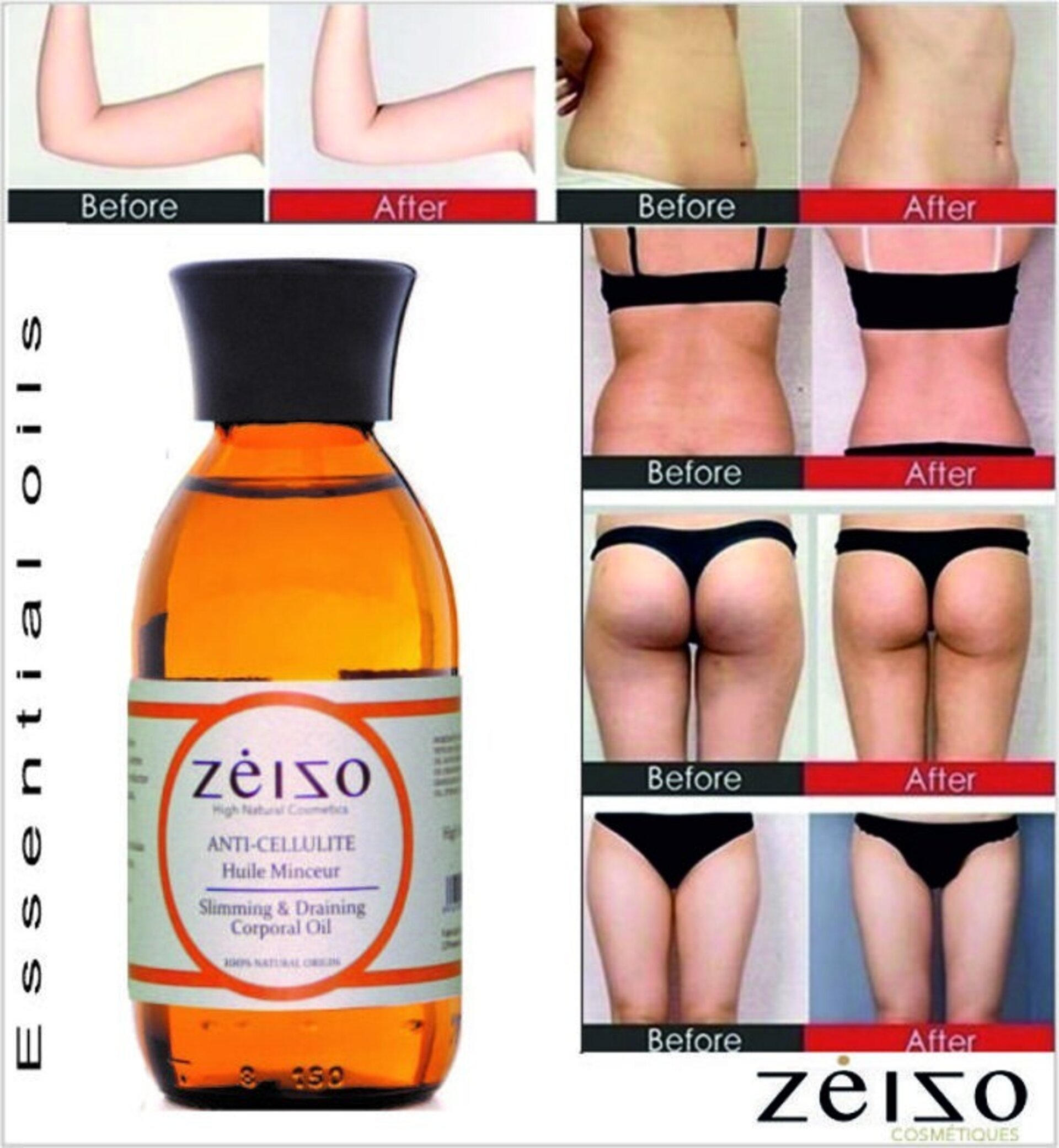 Anticelulítico aceite drenante concentrado  aromaterapia Zeizo - 2