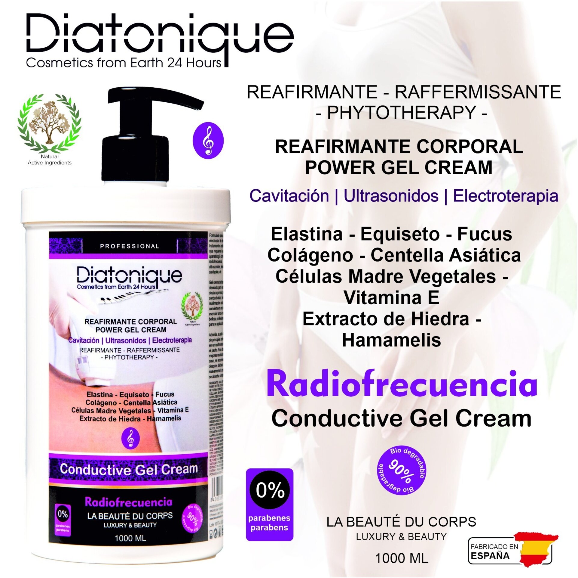 Gel-Crema Corporal Reafirmante Hidratante para Radiofrecuencia y Cavitación - 4