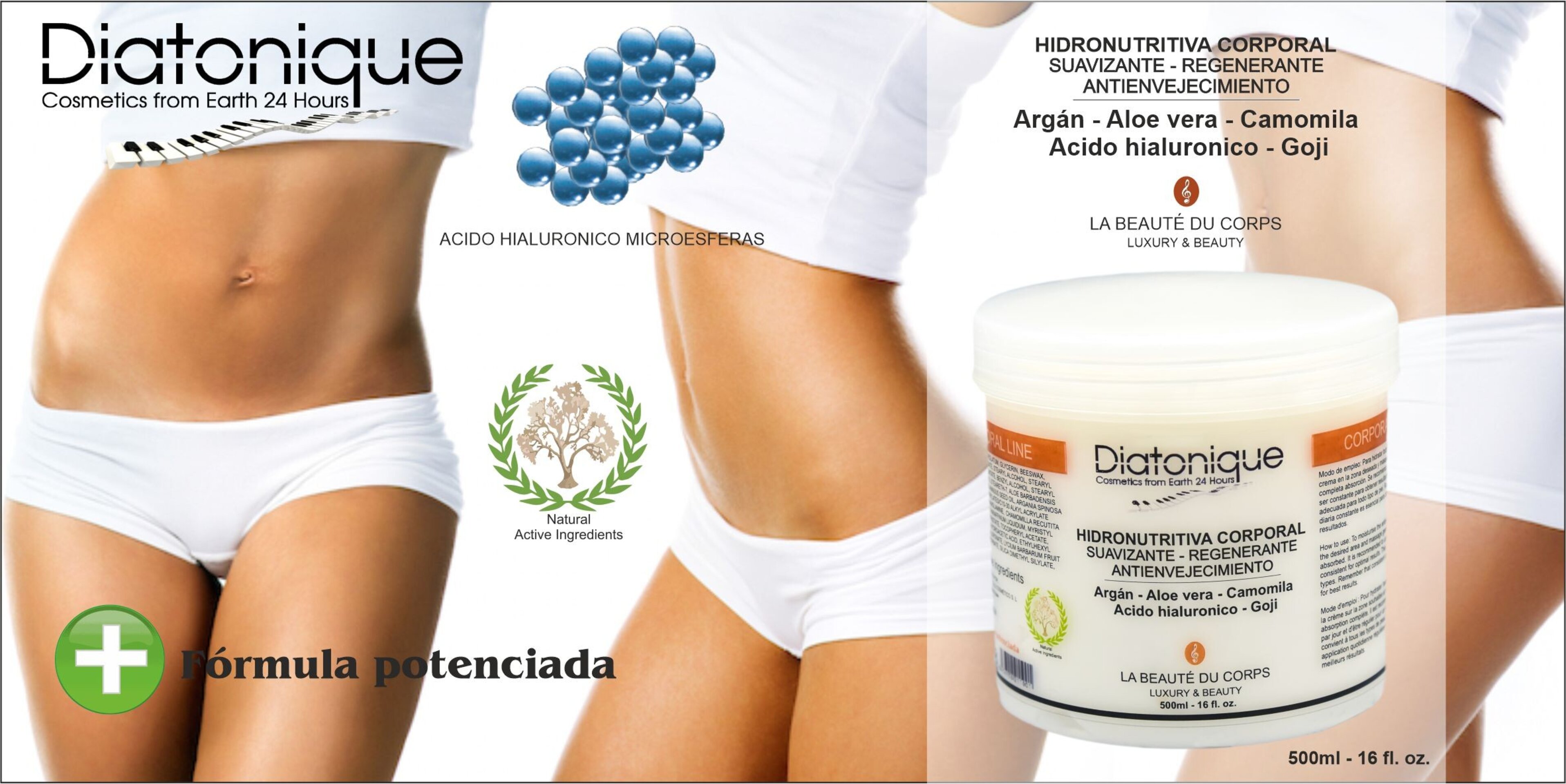 CREMA CORPORAL DE ACIDO HIALURONICO - HIDRONUTRITIVA & ANTIOXIDANTE - MAS PLUS - 4