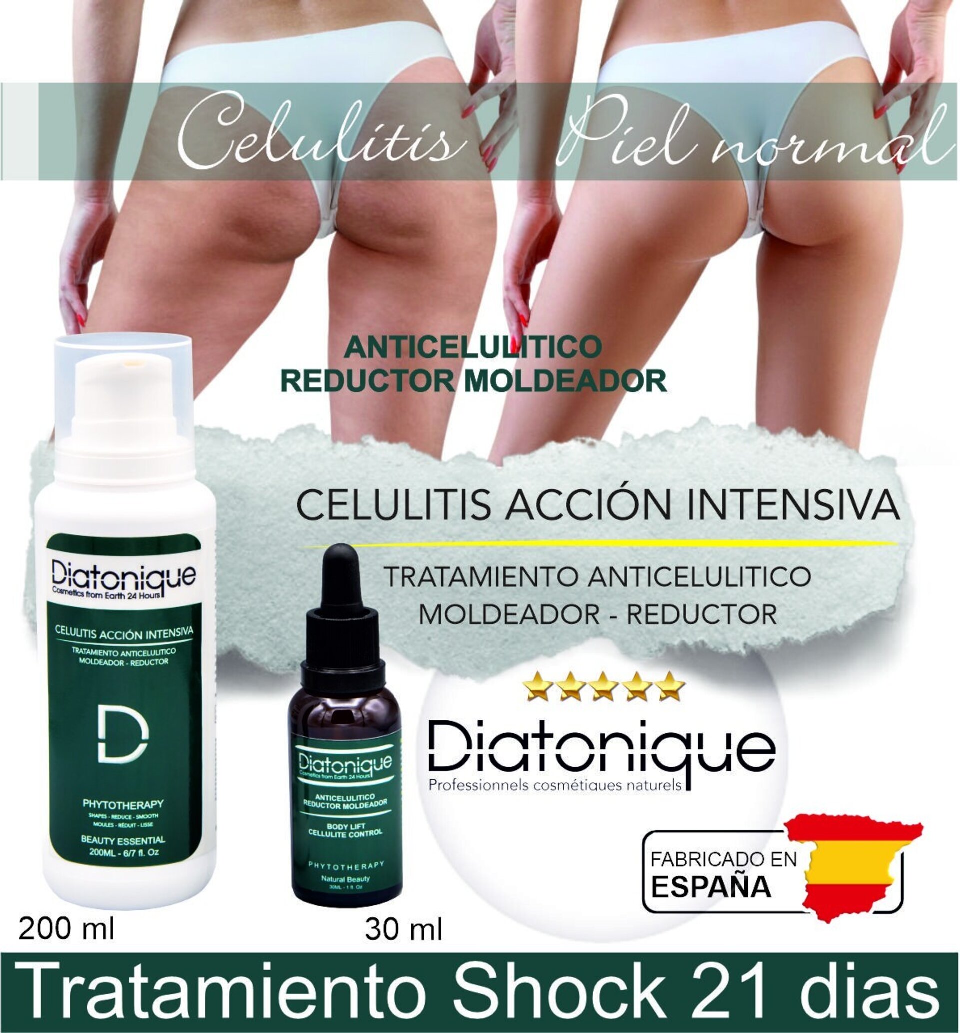 Tratamiento Anticelulítico Intensivo de Shock 21 días - Crema y Serum - 2