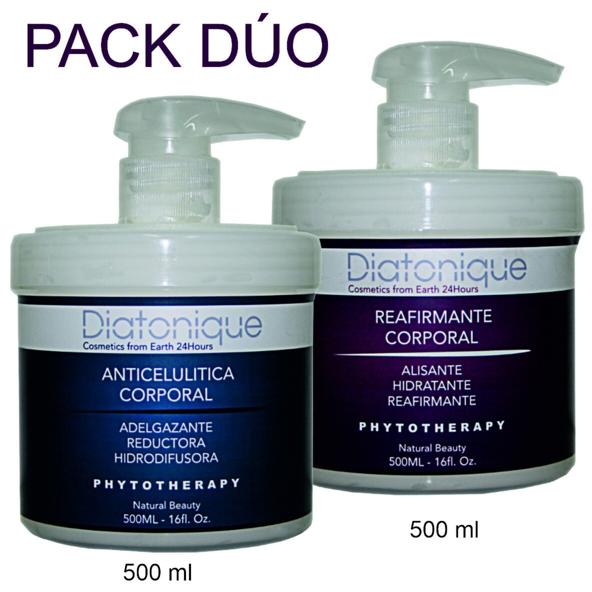 Pack Duo: Crema Reafirmante y Anticelulítica Corporal 500 + 500 ML - Diatonique - 4