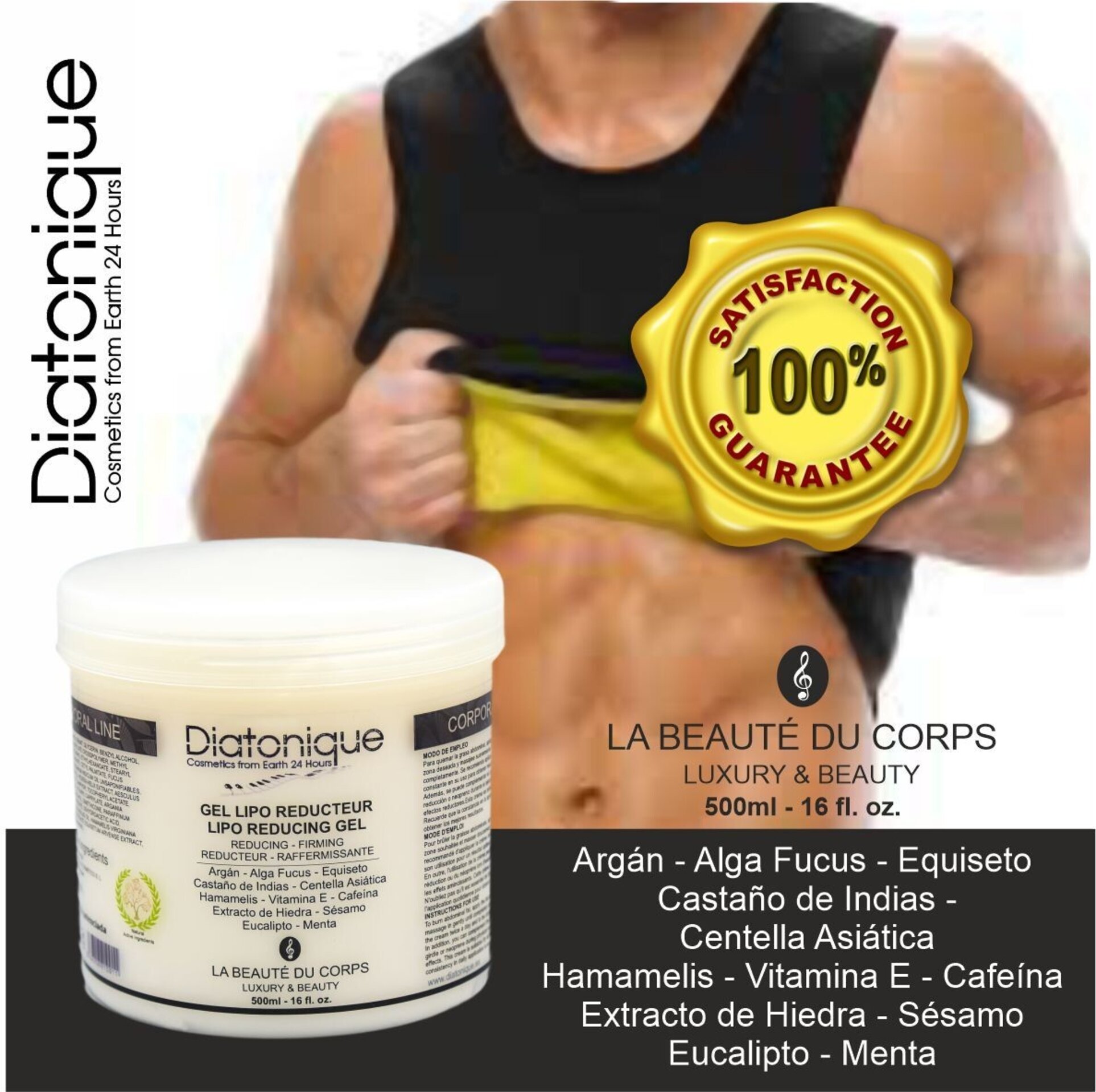 Diatonique Crema Reafirmante + Gel Reductor Corporal Power Cream Pack - 3