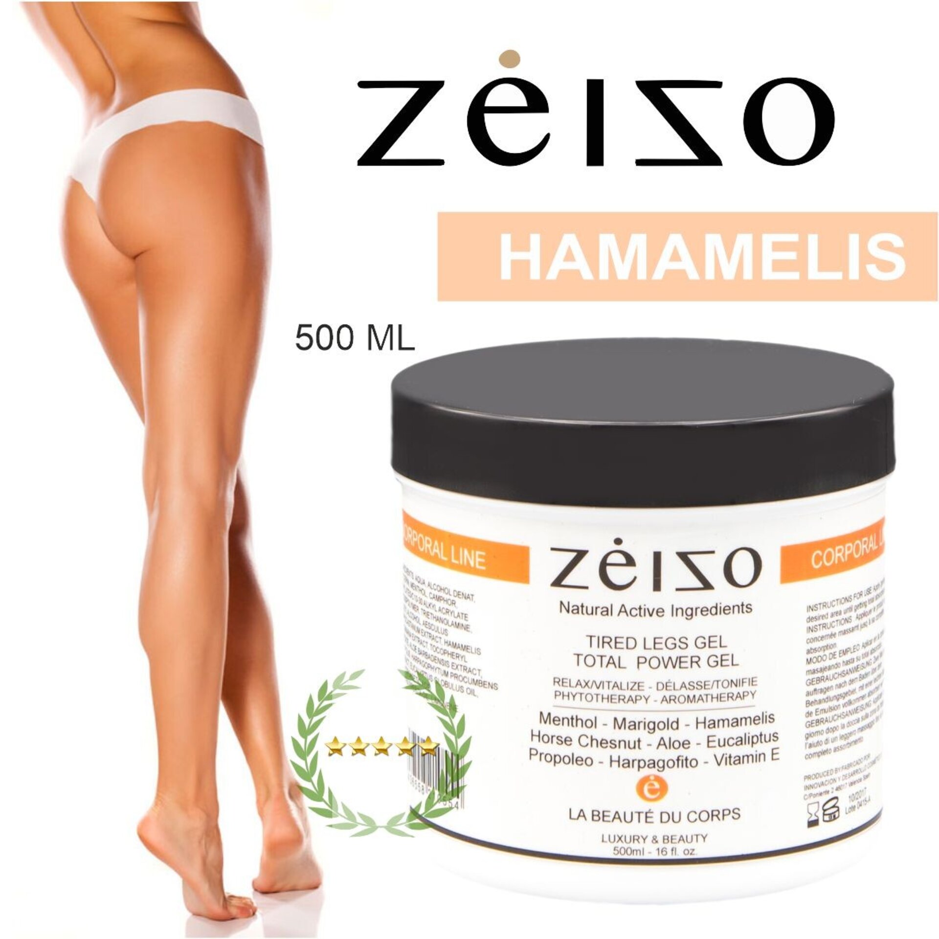 Gel descongestivo con efecto frio para piernas cansadas Zeizo - 4
