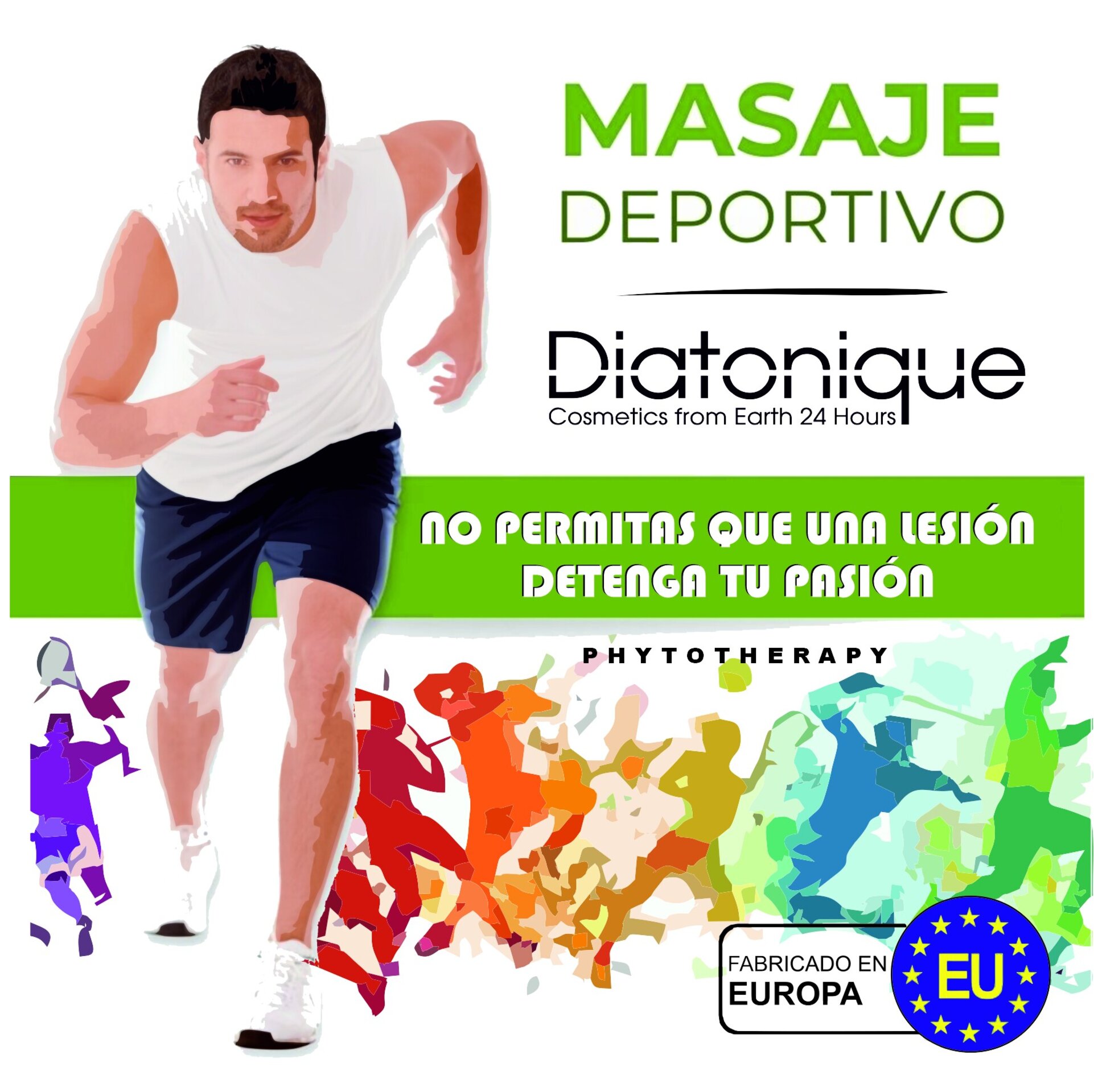Crema Muscular de calentamiento y entrenamiento 500 ml Diatonique - 5