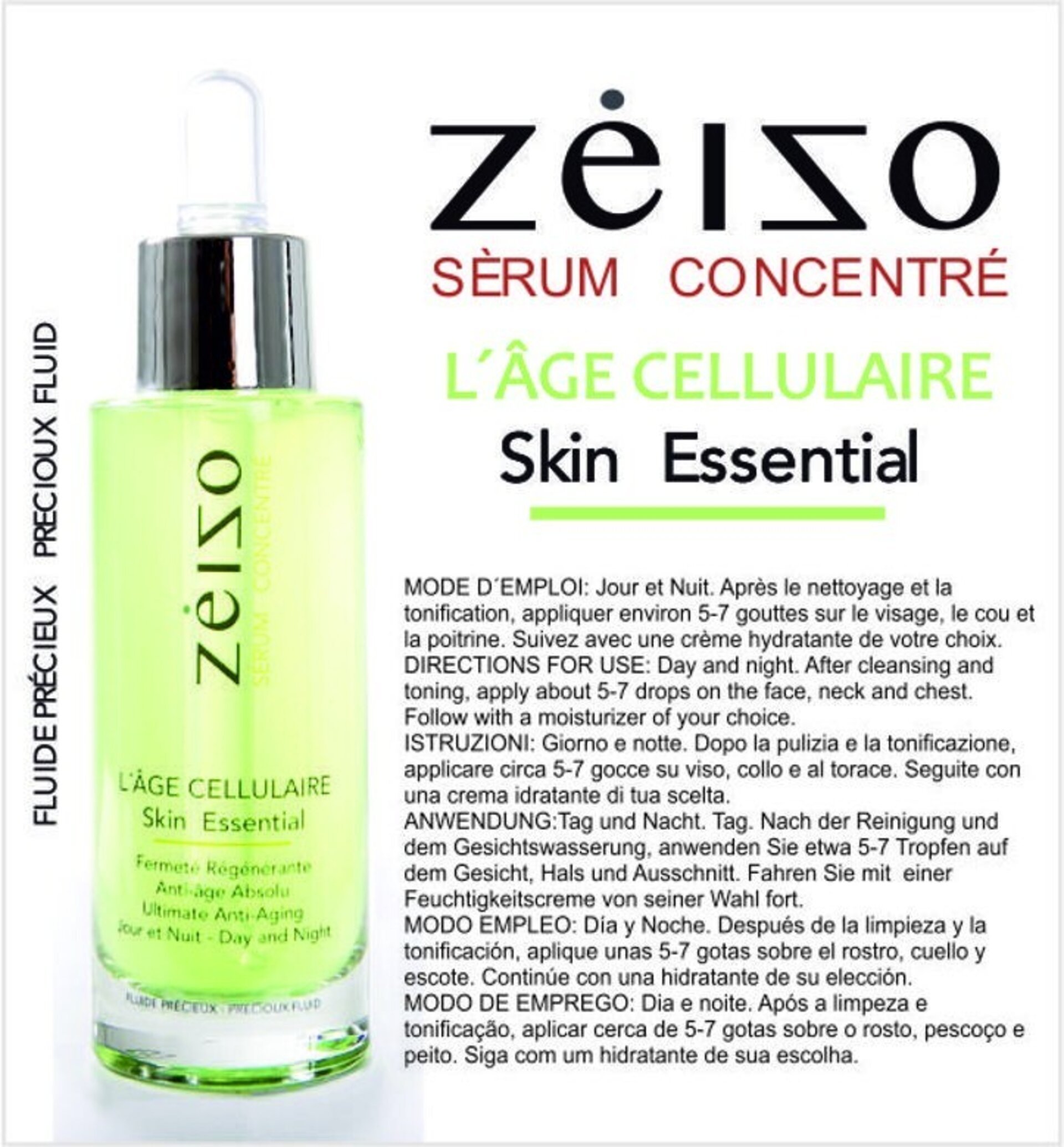 Serum rejuvenecedor gotas de células madre de la granada 30 ml -Zeizo - 4