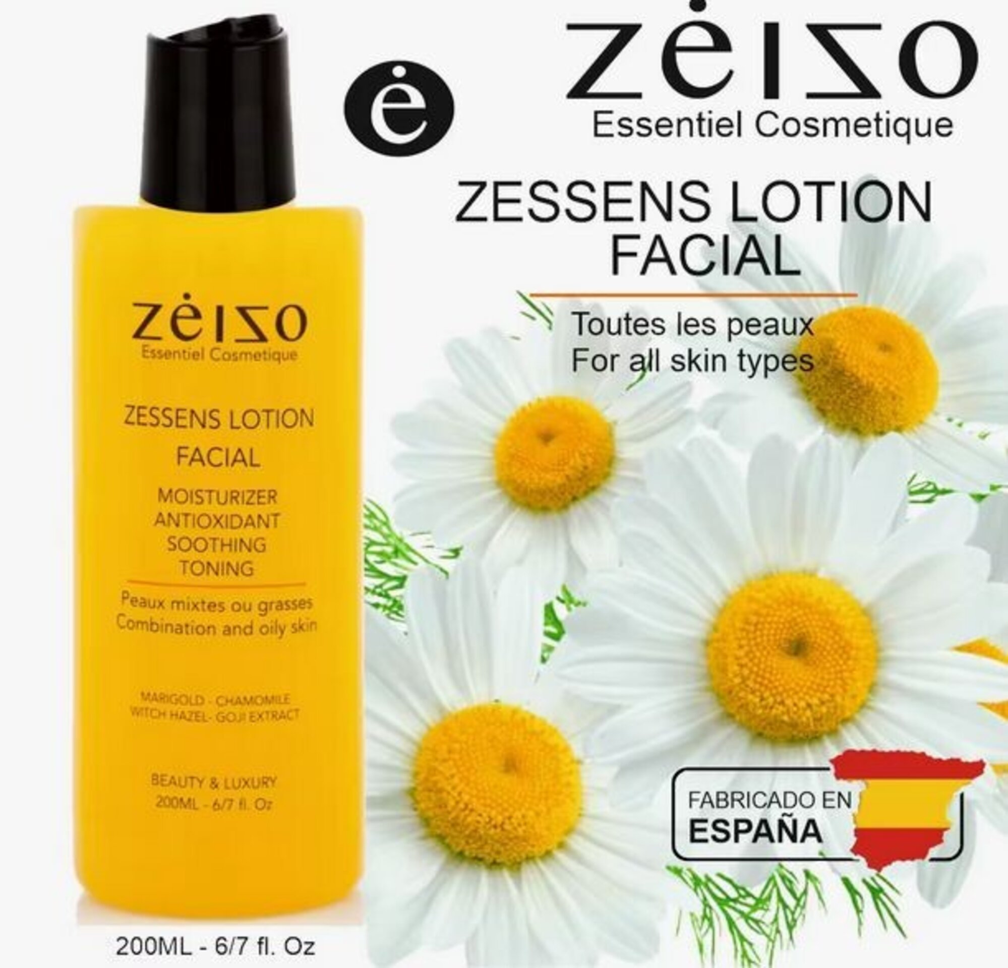 Loción Tónica Hidratante y Relajante de Zeizo Cosmetics 200 ml - Cuidado Facial - 2
